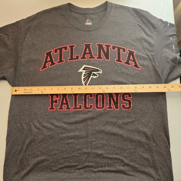 Atlanta Falcons Men's Gray Short Sleeve T-Shirt Sz XL - Picture 4 of 8